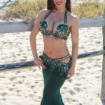 NJ Belly Dancer Sasha in Green